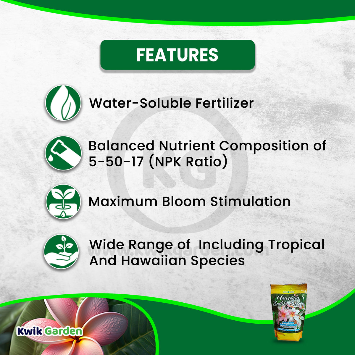 fertilizer for broccoli plants Grow More Hawaiian Bud & Bloom 5-50-17