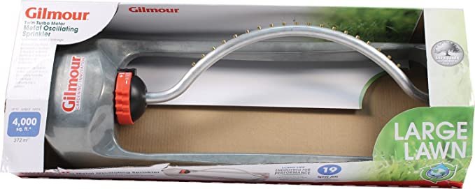 Gilmour Heavy Duty Rectangular Sprinkler with Curved Metal Tube
