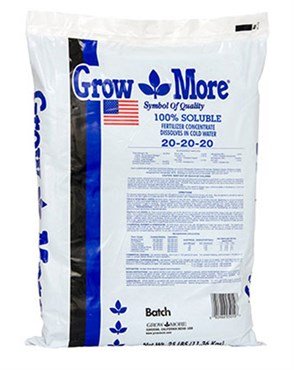 Grow More Cold Water 20-20-20 Soluble Concentrated Plant Fertilizer, 25lb