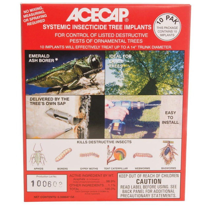 Acecap Systemic Tree Implants 98.9% Acephate 10Pk