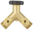 Gilmour High Flow Brass Dual Shut-Off Valve