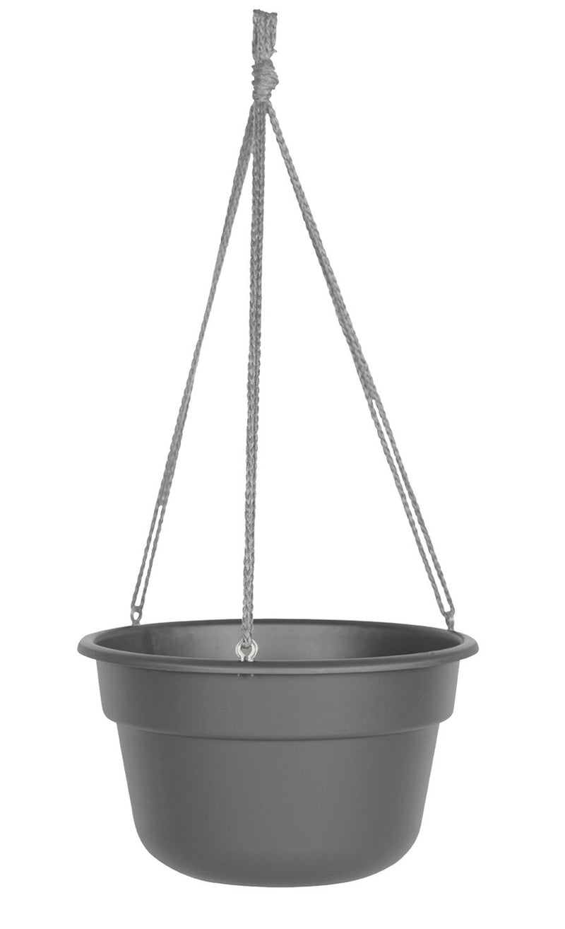 Bloem Dura Cotta Hanging Basket Planter Charcoal 12 In