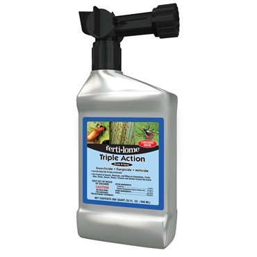 Fertilome Triple Action RTS - Ready-to-Use - Hose-End Sprayer - Contains Neem Oil - 32oz