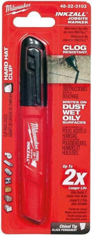 Milwaukee INKZALL Black Medium Chisel Tip Jobsite Marker 1 pk