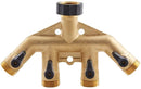 Gilmour Pro Full Flow Brass Quad Shut-Off Valve