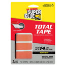 The Original Super Glue Super Strong Double Sided Mounting Tape Orange 0.68 in. W X 1.8 in. L
