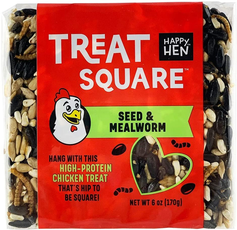 Happy Hen Treat Square Mealworm & Seeds 6oz