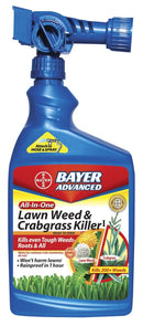 Bayer All-In-One Lawn Weed & Crabgrass Killer Ready To Spray 12ea/32oz