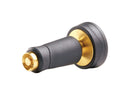 Gilmour Heavy Duty Mid-Size Adjustable Brass Twist Nozzle with Rubber Grip