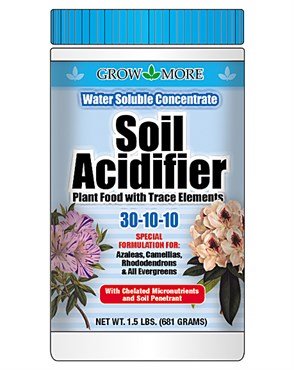 Grow More Soil Acidifier Water Soluble Plant Food Fertilizer 30-10-10 1.5 lb