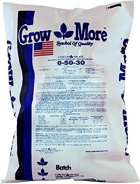 Grow More Cold Water 0-50-30 Soluble Concentrated Plant Fertilizer, 25lb