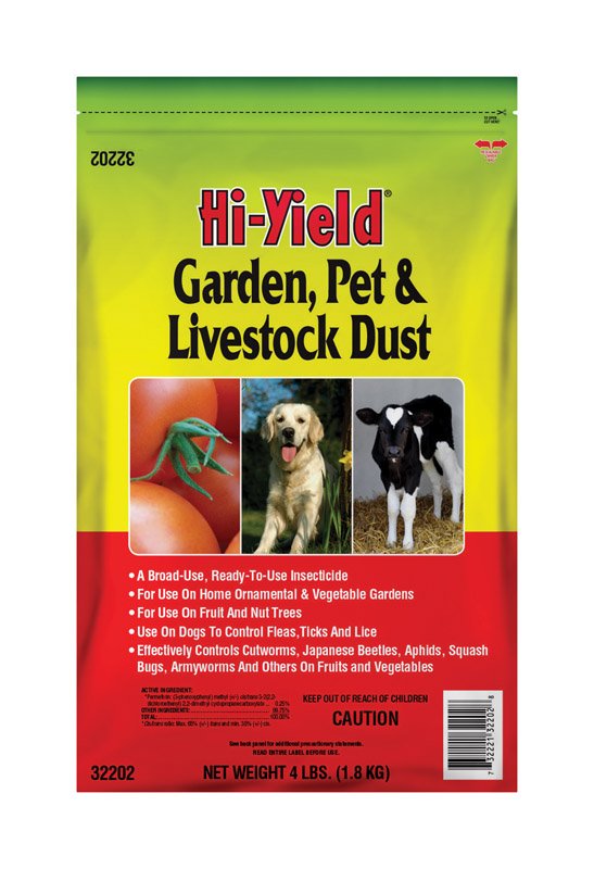 Hi-Yield Garden Pet and Livestock Dust Dust Insect Killer 4 lb