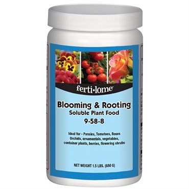 Fertilome Blooming & Rooting Soluble Plant Food 9-58-8 - 1.5lb