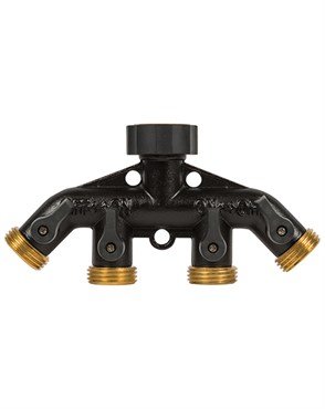 Gilmour Heavy Duty Brass Quad Shut-Off Valve