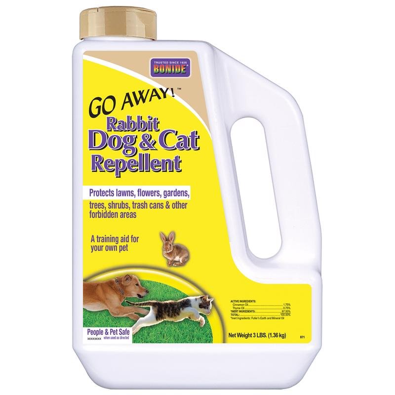 Bonide Go Away Animal Repellent Granules For Cats and Dogs 3 LB