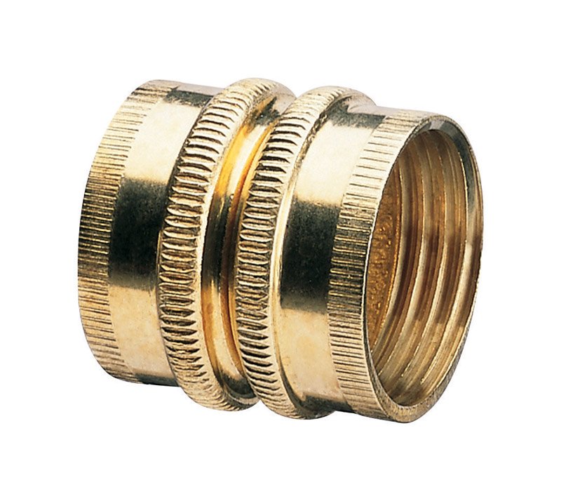 Gilmour 3/4 in. Brass Threaded Double Female Swivel Hose Connector