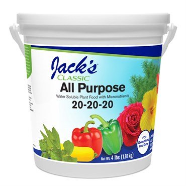 Jack's Classic All Purpose Plant Food 20-20-20, 4 lb